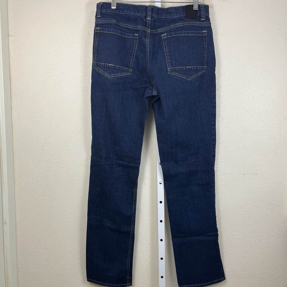 PrAna Men’s Feener Jean Size 32x34 Straight Fit Stretch Organic Cotton Dark Wash - Picture 3 of 5